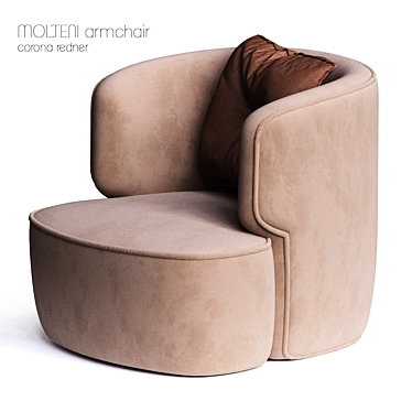 Luxury Comfort: MOLTENI Armchair 3D model image 1 