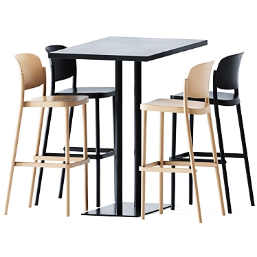 Elevated dining experience: High Table MT 499A T 3D model image 1 