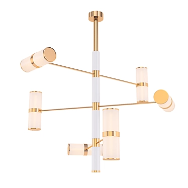 Modern Metropolis Chandelier 3D model image 1 