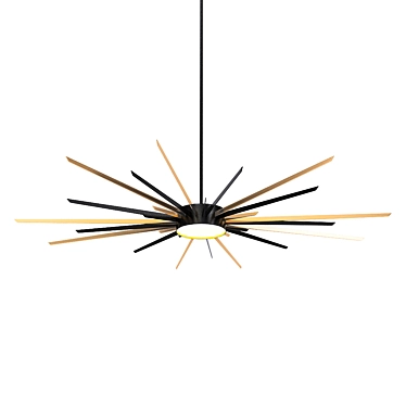 Elegant Riva Chandelier 3D model image 1 