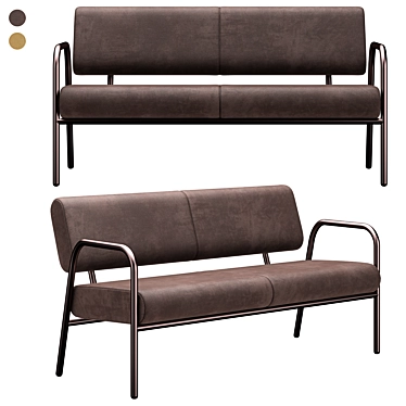 Sleek and Stylish Cosmo Sofa 3D model image 1 