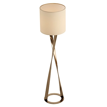 Luxury Trussardi Spiga Floor Lamp 3D model image 1 