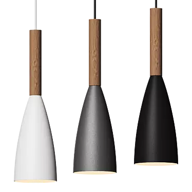 Minimalist Nordic Pendant Light 3D model image 1 