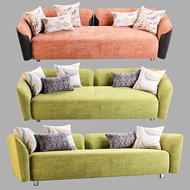 Modern 3D Sofa Design 3D model image 1 