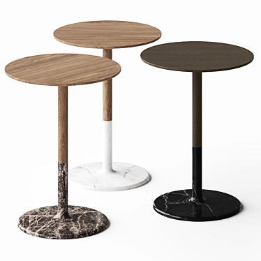 Sleek Icona Side Tables 3D model image 1 