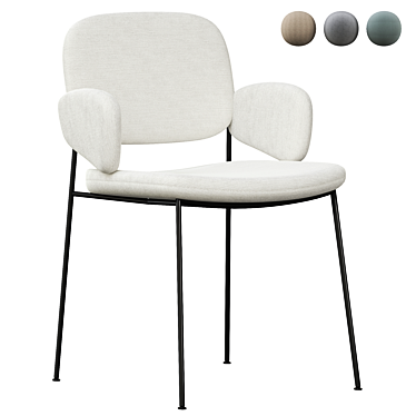 Sleek Macka Chair: Stylish and Versatile Seating 3D model image 1 