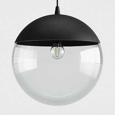 Metal Pendant Light by H&M 3D model image 1 