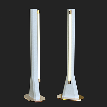 Elegant Ginza LED Floor Lamp 3D model image 1 