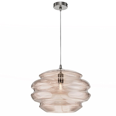 Elegant Ruche Pendant Light 3D model image 1 