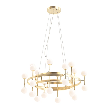 Elegant Asmund Chandelier 3D model image 1 