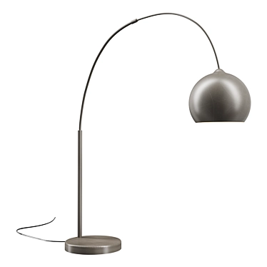 Lounge Floor Lamp: Dolomite and Steel 3D model image 1 