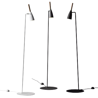 Sleek Minimalist Floor Lamp 3D model image 1 