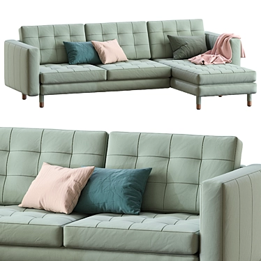 Ikea Landskrona Sofa: Stylish and Versatile 3D model image 1 