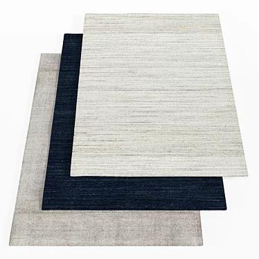 Modern Beige Beecher Rug 3D model image 1 