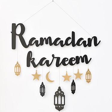 Elegant Ramadan Décor: Stunning 3D Designs 3D model image 1 