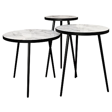 Berg Vacanti Coffee Table Set 3D model image 1 