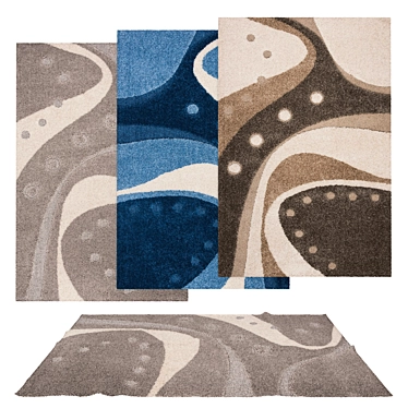 Versatile Rugs Set | 6 Variations 3D model image 1 