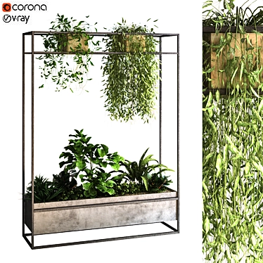 Botanical Bliss: 17-Piece Plant Set 3D model image 1 