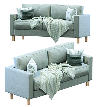 Stylish Karlstad Sofa by IKEA 3D model image 1 