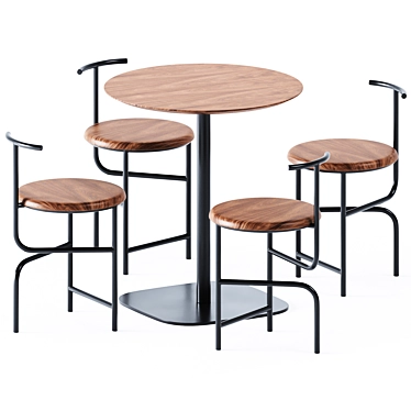 Stylish Round Table Vermu 3D model image 1 