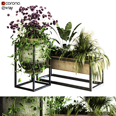 Eco-Plants Set 052: Modern Greenery 3D model image 1 
