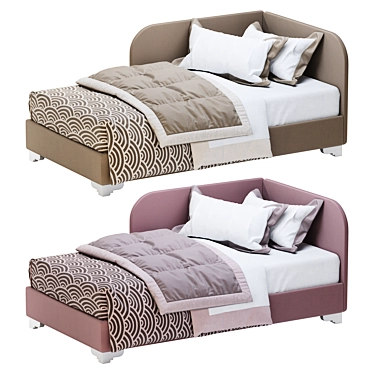 Golf 130G Oggioni: Dynamic Modern Bed 3D model image 1 