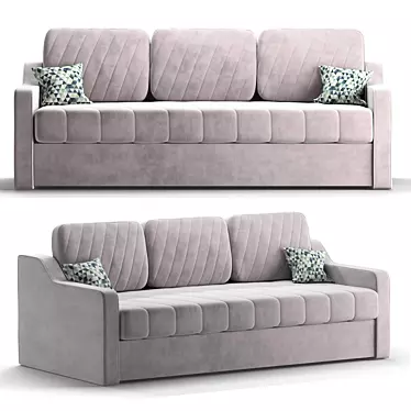 Elegant Melani Dorio Gray Sofa 3D model image 1 