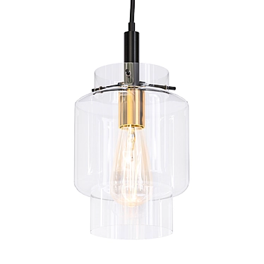 Modern Mixed Pendant Light 3D model image 1 