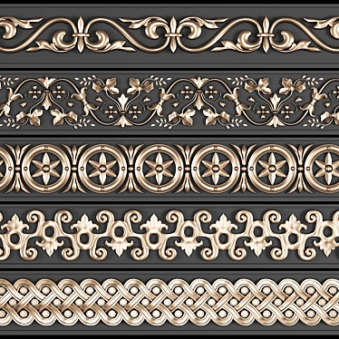 Trim Ornament Pack: Vol-04 3D model image 1 