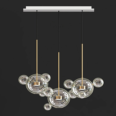 Bubble Series LED Pendant Lights 3D model image 1 