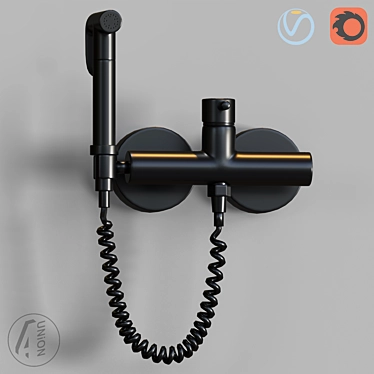 Hygienic Shower System with Microfaset GTR 3D model image 1 