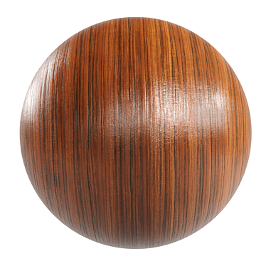 Dark Cherry Wood | PBR Material 3D model image 1 