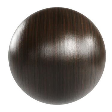 Elegant Dark Wenge Wood Texture 3D model image 1 