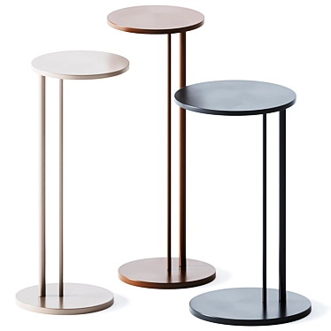 Sleek Sting Brushed Side Table 3D model image 1 