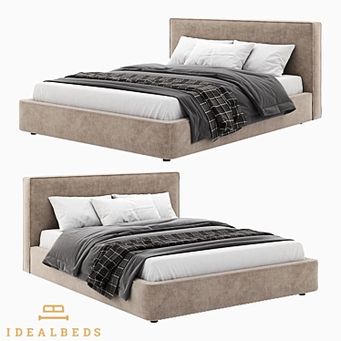 Brooklyn King Size Bed 3D model image 1 