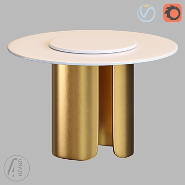 Elegant Marble Table - 120x75h 3D model image 1 