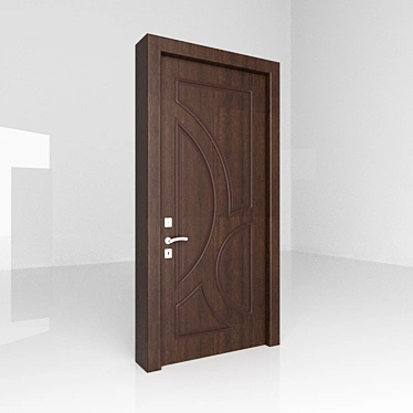 Elegant Entry Door 3D model image 1 
