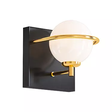 Sleek Revolve Bath Wall Sconce 3D model image 1 