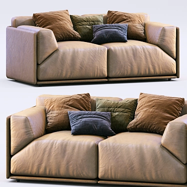 Meridiani Bacon Sofa: Stylish and Versatile Furniture 3D model image 1 