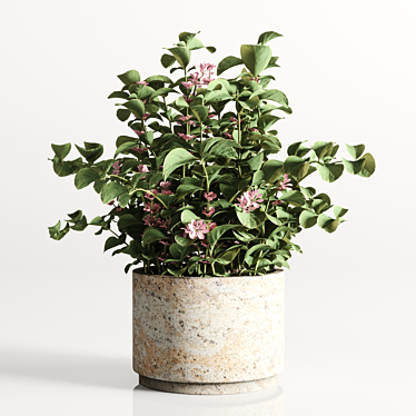 Elegant Marble Vase for Bouquet 3D model image 1 