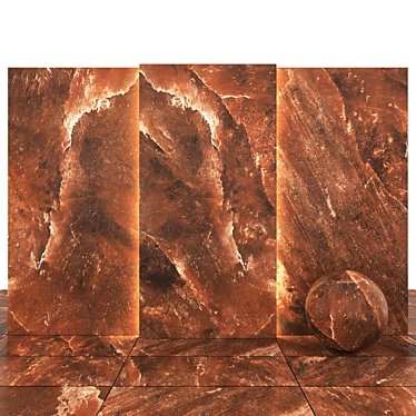 Celtic Red Stone: Textured Slabs & Tiles 3D model image 1 