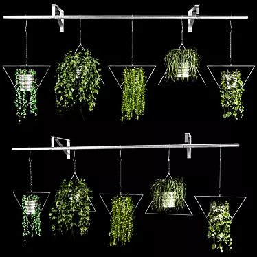 Versatile Hanging Plant Pots 3D model image 1 