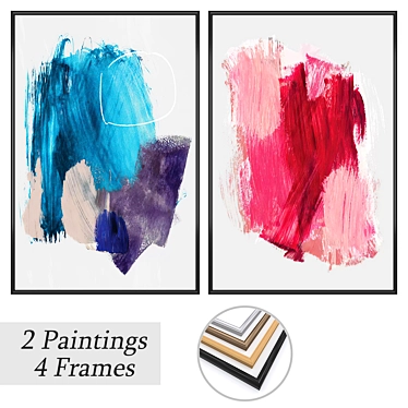 Versatile Set of Wall Paintings 3D model image 1 