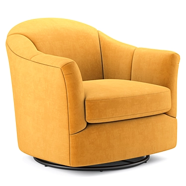 Comfy Gabriel Swivel Havertys Armchair 3D model image 1 