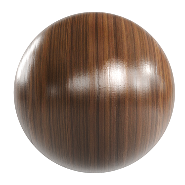 Exquisite Ebony Wood Texture 3D model image 1 