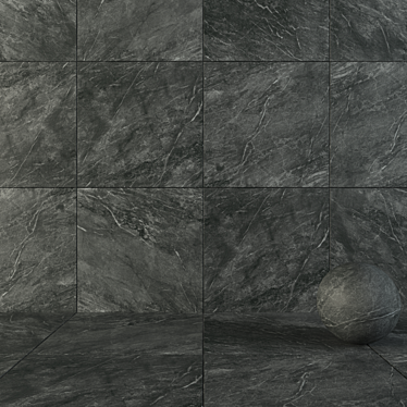 Flaviker Savoy Graphite: Versatile Wall & Floor Tile 3D model image 1 