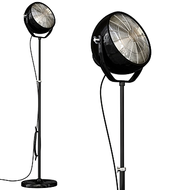 Svartnora Floor Lamp Black 3D model image 1 