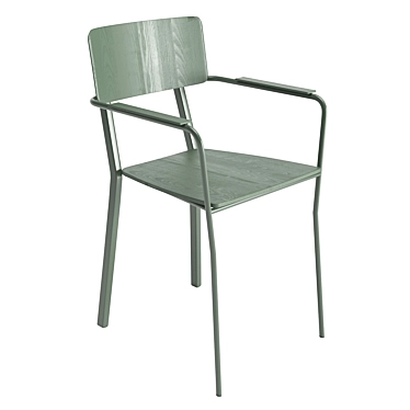 Ace Armchair: Industrial-inspired Elegance 3D model image 1 