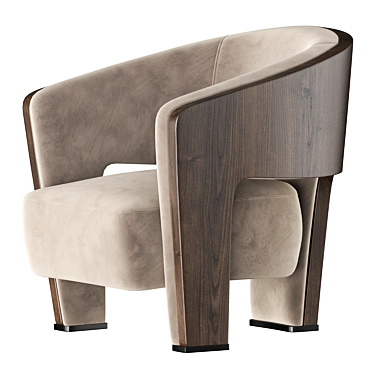 Modern Marelli CHLOE Armchair 3D model image 1 