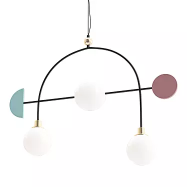 Minimalist Pendant Light: SPACE 3D model image 1 